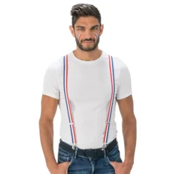 BRETELLES SUPPORTER FRANCE 1M BLEU BLANC ROUGE