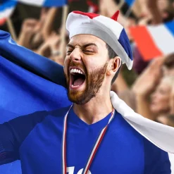BÉRET POLYESTER COCORICO FRANCE SUPPORTER ADULTE
