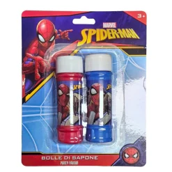 2 BULLES DE SAVON SPIDERMAN 60ML BLEU ROUGE