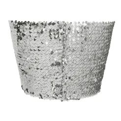 BUSTIER STRETCH SEQUINS ARGENT FEMME