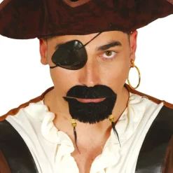CACHE IL BOUCLE D'OREILLE ANNEAU PIRATE ADULTE
