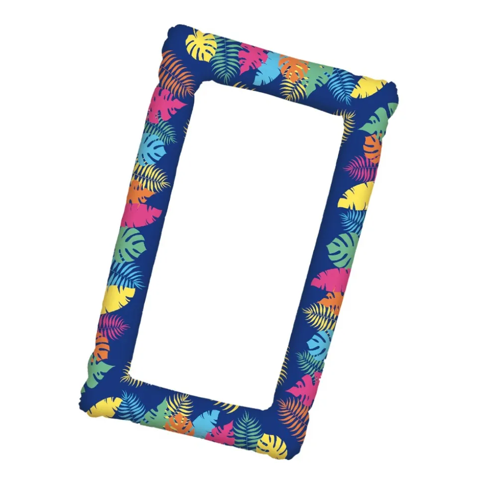 CADRE GONFLABLE PHOTOBOOTH TROPICAL 70X110CM BLEU