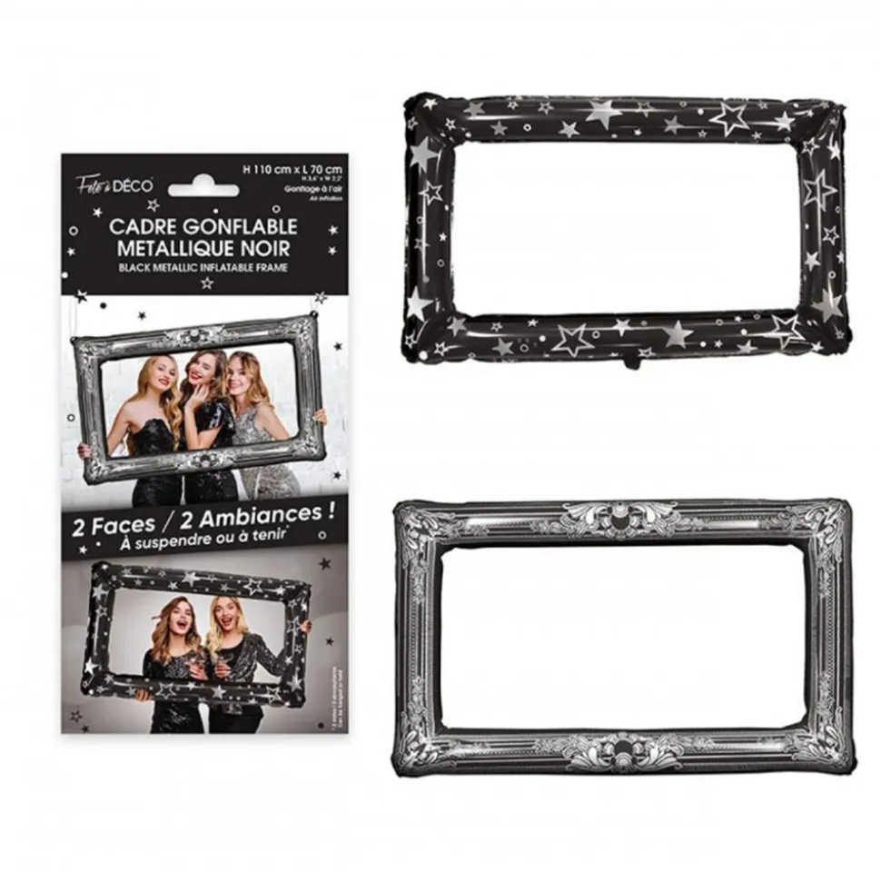 CADRE GONFLABLE PHOTOBOOTH 100X70CM NOIR