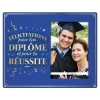 CADRE PHOTO BOIS DIPLÔMÉ 25X20CM BLEU