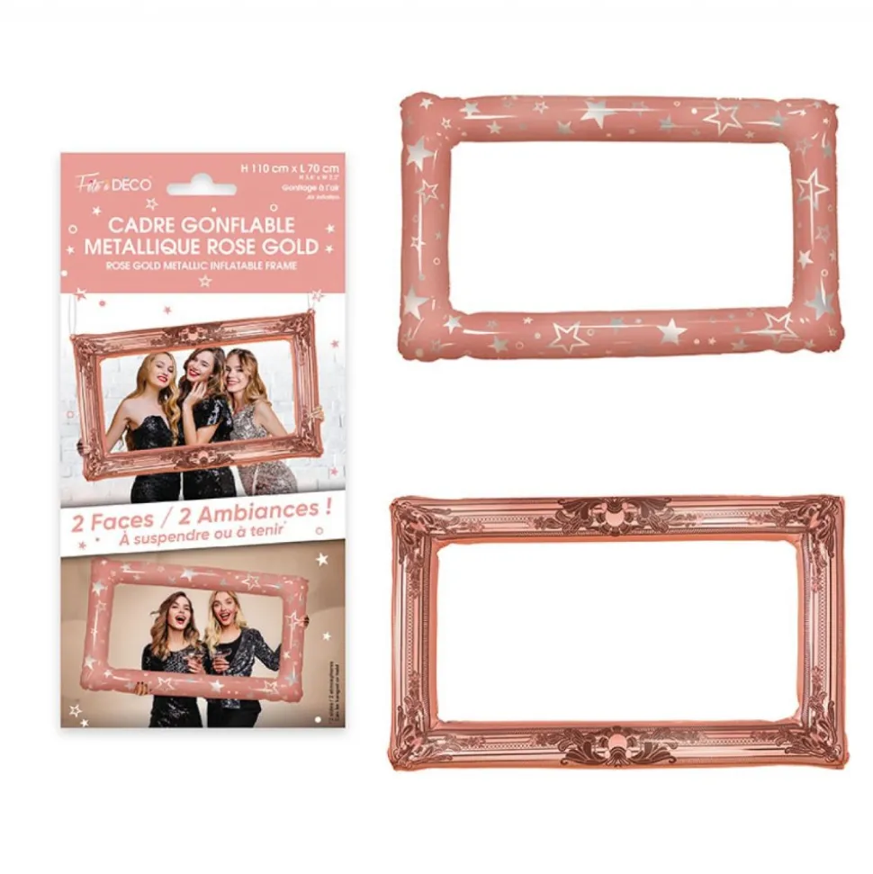 CADRE PHOTOBOOTH GONFLABLE ROSE GOLD