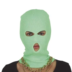 CAGOULE GANGSTER 3 TROUS ADULTE VERT FLUO
