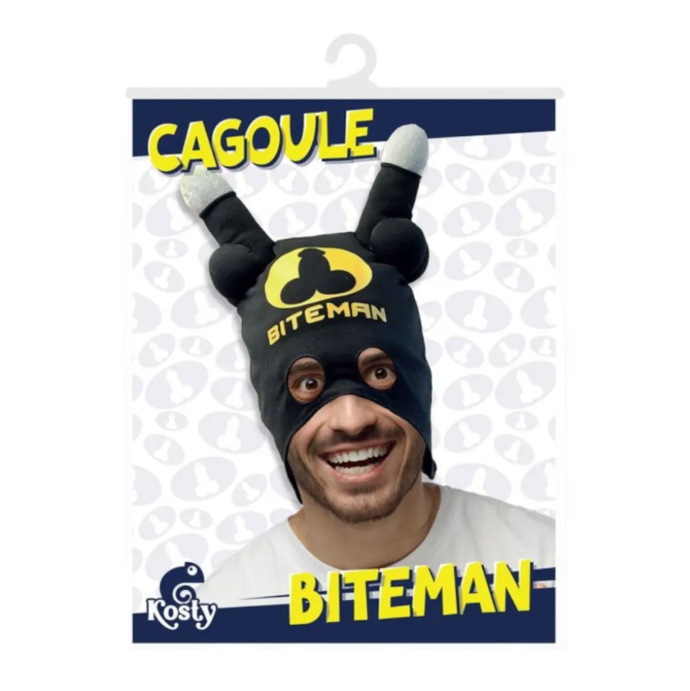 CAGOULE HUMOUR BITMAN NOIR ADULTE