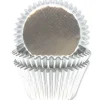 45 CAISSETTES CUPCAKE ARGENTÉES 4.8X3.2CM