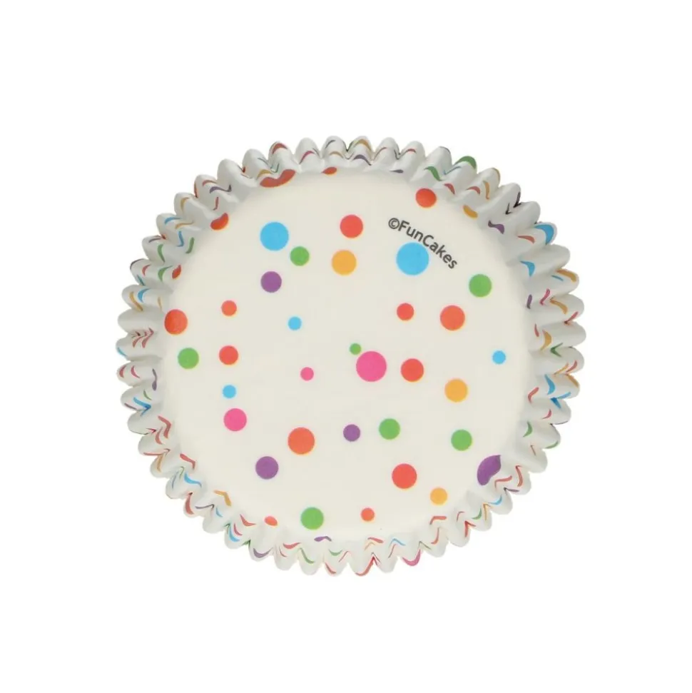 48 CAISSETTES À CUPCAKES CONFETTIS
