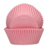 48 CAISSETTES À CUPCAKES 5X3.2CM ROSE CLAIR