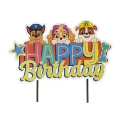 CAKE TOPPERS EN PAPIER PAT'PATROUILLE 17.5X15CM