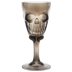CALICE DÉCO CRÂNE TÊTE DE MORT 25CL 15CM GRIS