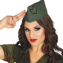 CALOT MILITAIRE VERT INSIGNE SERGENT GRADÉ ARMÉE