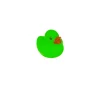CANARD CAOUTCHOUC PHOSPHORESCENT 6X5.5CM COLORÉ