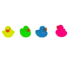 CANARD CAOUTCHOUC PHOSPHORESCENT 6X5.5CM COLORÉ