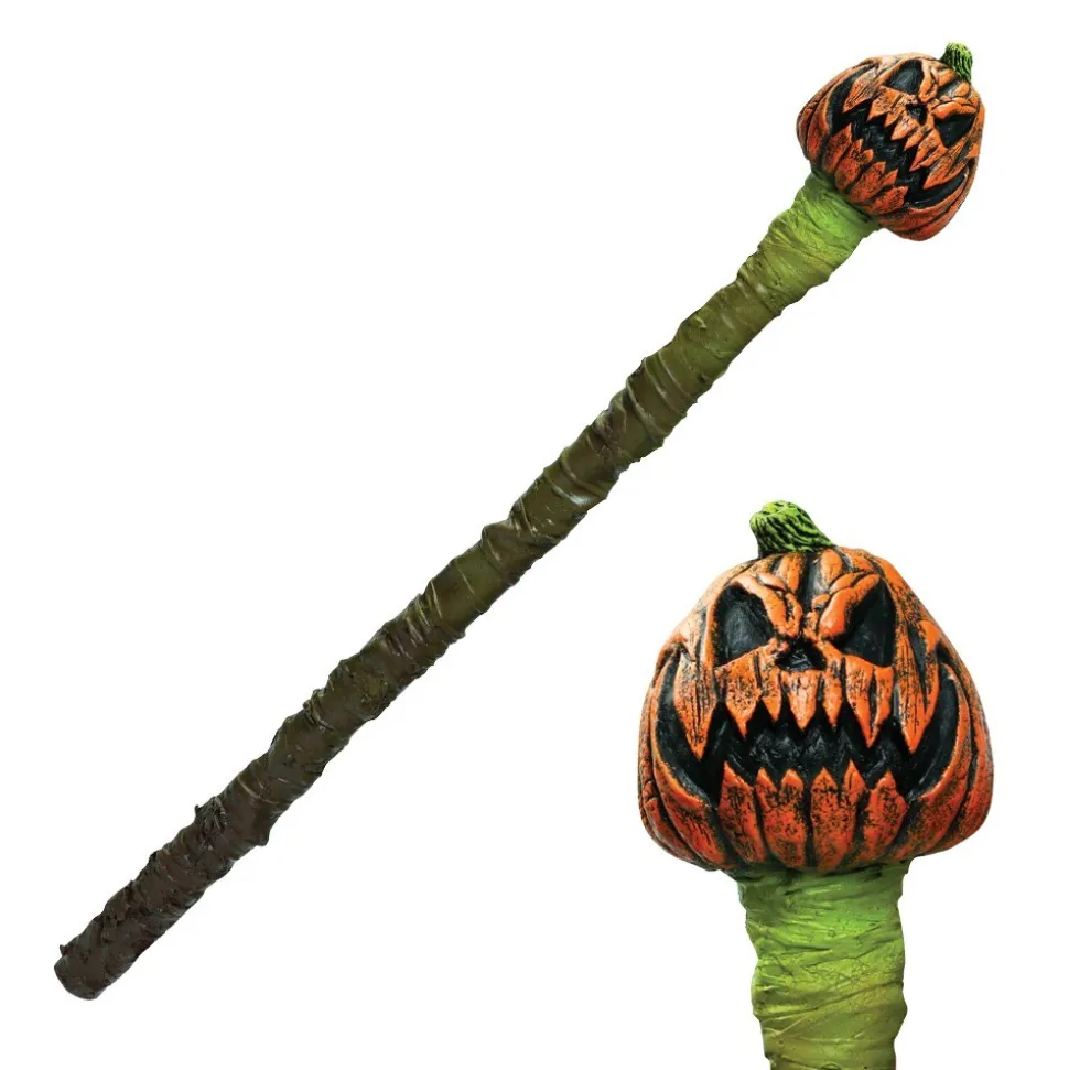 CANNE MARCHE JACK O'LANTERN CITROUILLE LATEX 119CM