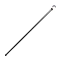 CANNE MÉTAL POMMEAU BOULE CRISTAL RÉSINE 94CM NOIR