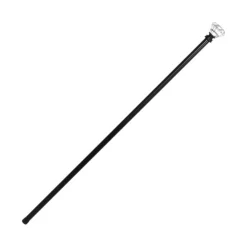 CANNE MÉTAL POMMEAU DIAMANT RÉSINE 94CM NOIR