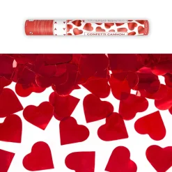 CANON À CONFETTIS CUR ROUGE 40CM