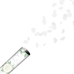 CANON À CONFETTIS PAPIER CUR BLANC