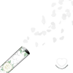 CANON À CONFETTIS PAPIER CUR BLANC