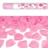 CANON À CONFETTIS PÉTALE ROSE 40CM