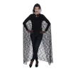CAPE DENTELLE ADULTE 150CM NOIR