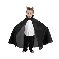 CAPE TAFFETAS ENFANT 85CM NOIRE