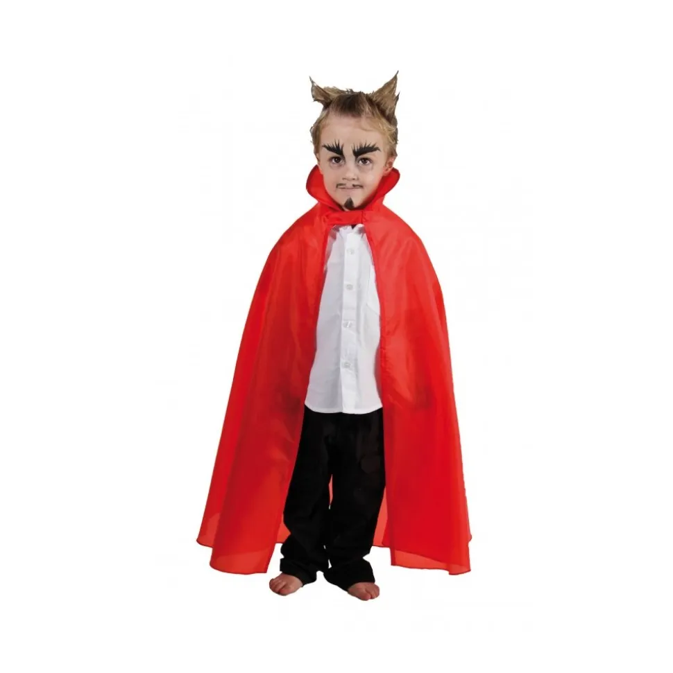 CAPE TAFFETAS ENFANT 85CM ROUGE