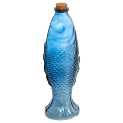 CARAFE VERRE POISSON OCÉAN 54CL BLEU