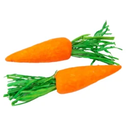 12 CAROTTES DÉCORATIVES POLYFOAM 6CM ORANGE