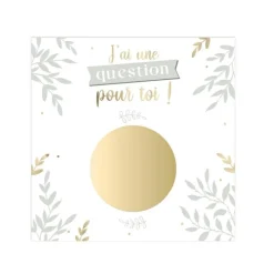 CARTE À GRATTER ANNONCE MARRAINE