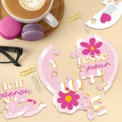 CARTE PUZZLE CUR MESSAGE MERCI MAÎTRESSE 14CM