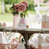 2 CARTES DEMANDE PARRAIN MARRAINE 10X15CM ROSE