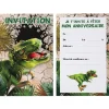 6 CARTONS INVITATION ANNIVERSAIRE DINOSAURE 11X17CM