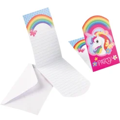 8 CARTONS INVITATION ENVELOPPES LICORNE