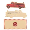 8 CARTONS INVITATION ENVELOPPES POMPIER 18X7CM