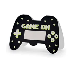 6 CARTONS INVITATION GAMER JEUX VIDÉO 16X11.5CM