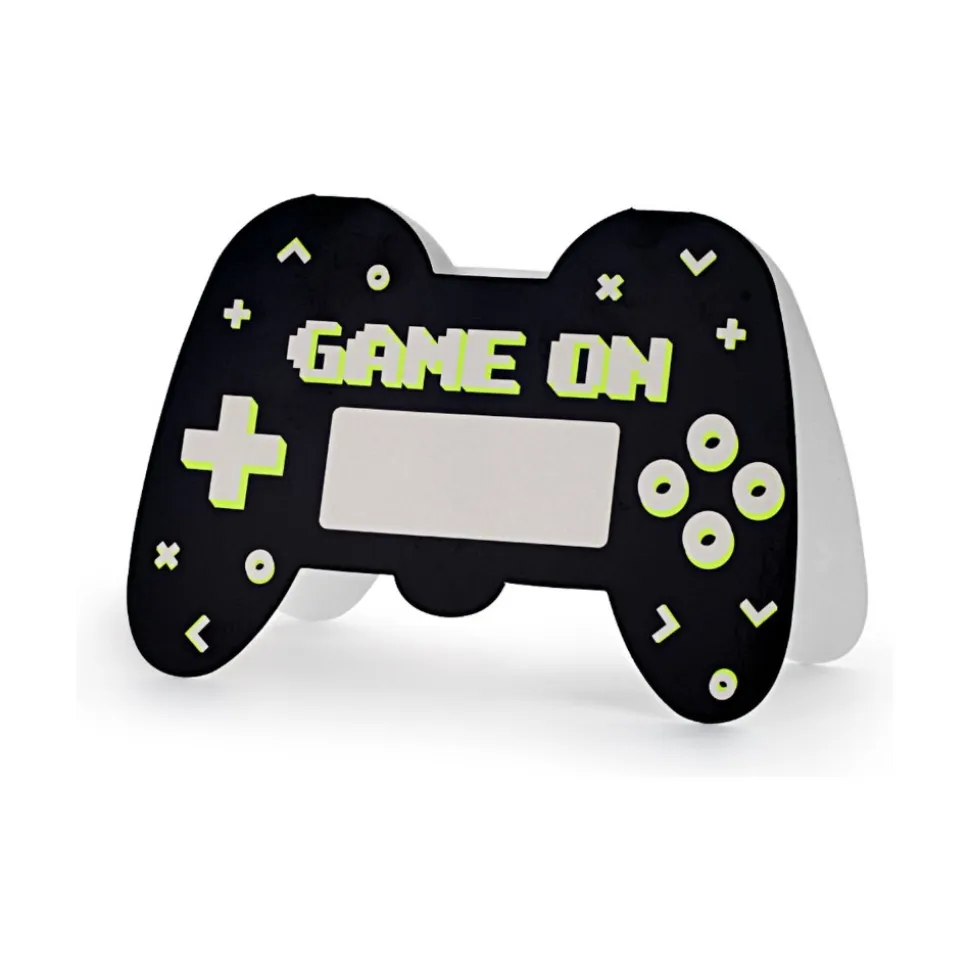 6 CARTONS INVITATION GAMER JEUX VIDÉO 16X11.5CM