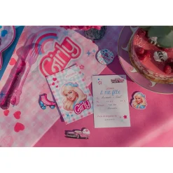 6 CARTONS INVITATION POUPÉE MODE 10X15CM