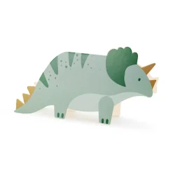 6 CARTONS INVITATION TRICÉRATOPS 18.5X9.4CM VERT
