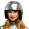 CASQUE BOULE À FACETTES ARGENT DISCO ADULTE