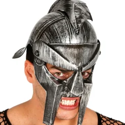 CASQUE GLADIATEUR ARGENTÉ