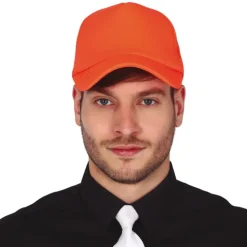 CASQUETTE CAMIONNEUR ANNÉES 80 ORANGE FLUO ADULTE