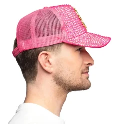 CASQUETTE CAMIONNEUR ROSE DOLLARS OR ADULTE