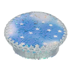 CASQUETTE CAPITAINE STAR SEQUINS IRISÉS ADULTE