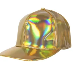 CASQUETTE HOLOGRAPHIQUE DORÉE ADULTE