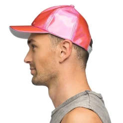 CASQUETTE HOLOGRAPHIQUE ROSE ADULTE