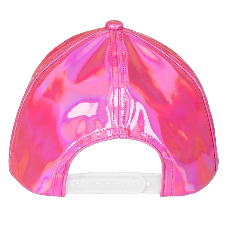 CASQUETTE HOLOGRAPHIQUE ROSE ADULTE