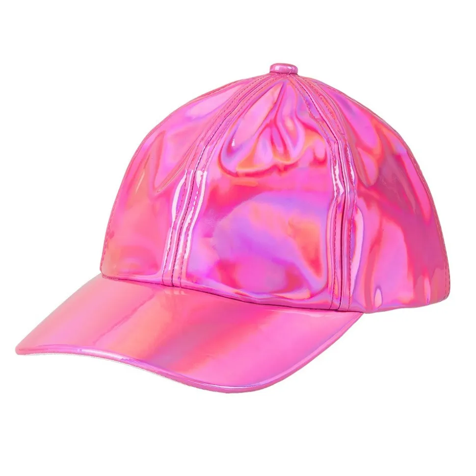 CASQUETTE HOLOGRAPHIQUE ROSE ADULTE
